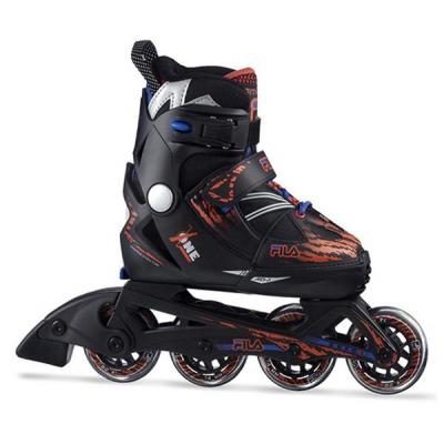 Роликові ковзани Fila 010618140 X-ONE BLACK/RED M 32-35 2018 (8026473396688) - зображення 1
