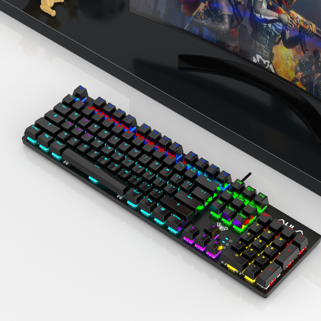 Клавіатура Aula S2022 Keycap KRGD Blue USB UA Black (6948391240527) - зображення 8