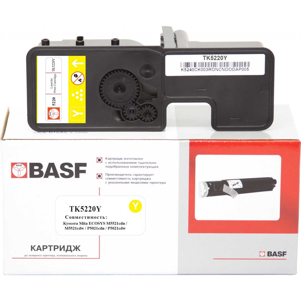 Тонер-картридж BASF KYOCERA TK-5220Y 1T02R9ANL1 Yellow (BASF-KT-1T02R9ANL1) - зображення 1