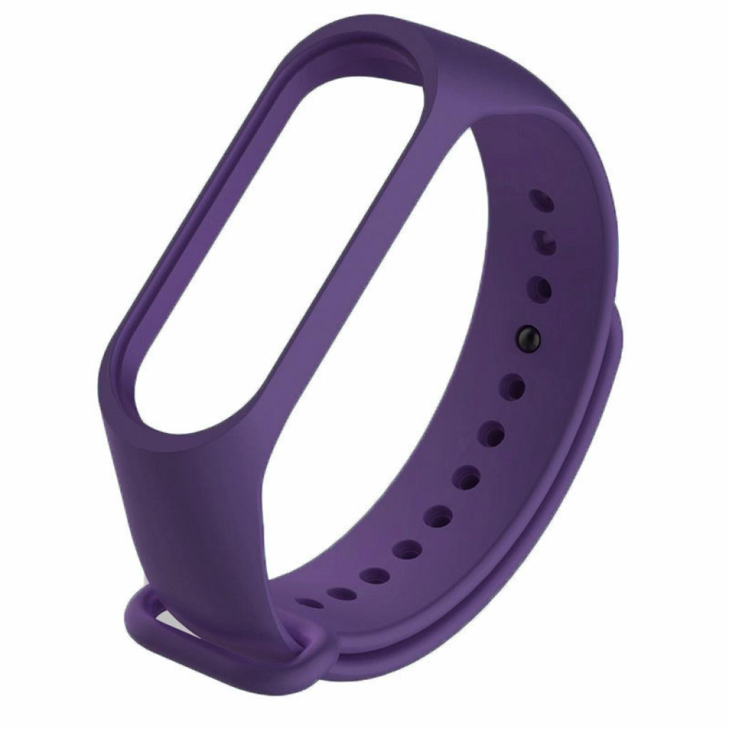 Ремінець до фітнес браслета BeCover Silicone для Xiaomi Mi Band 3/4 Purple (704129) - зображення 3