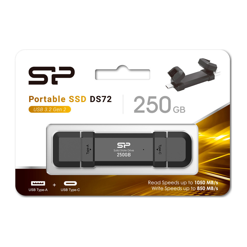 Накопичувач SSD USB 3.2 250GB DS72 Silicon Power (SP250GBUC3S72V1K) - зображення 3