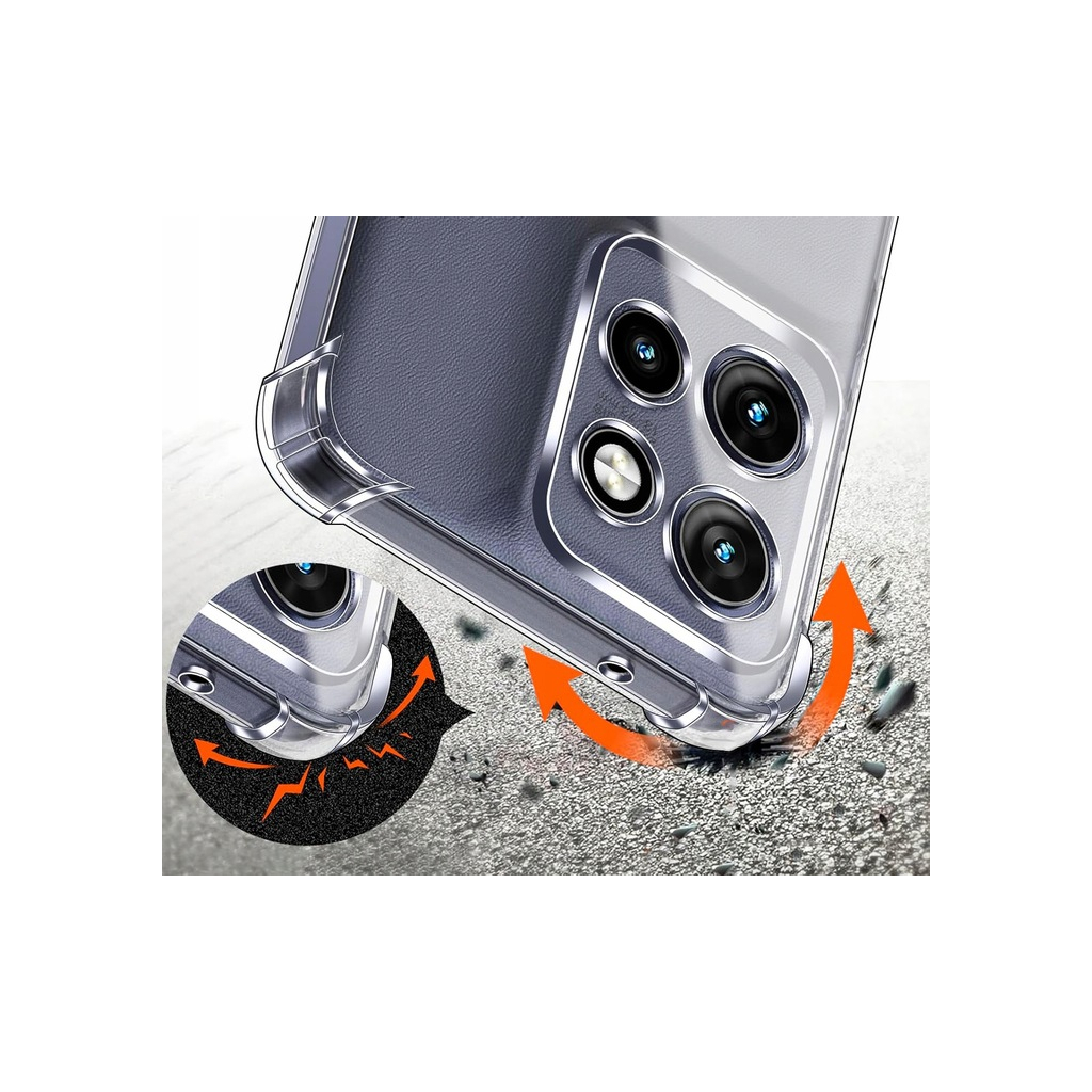 Чохол до мобільного телефона BeCover Anti-Shock Motorola Edge 50 Neo Clear (713150) - зображення 6