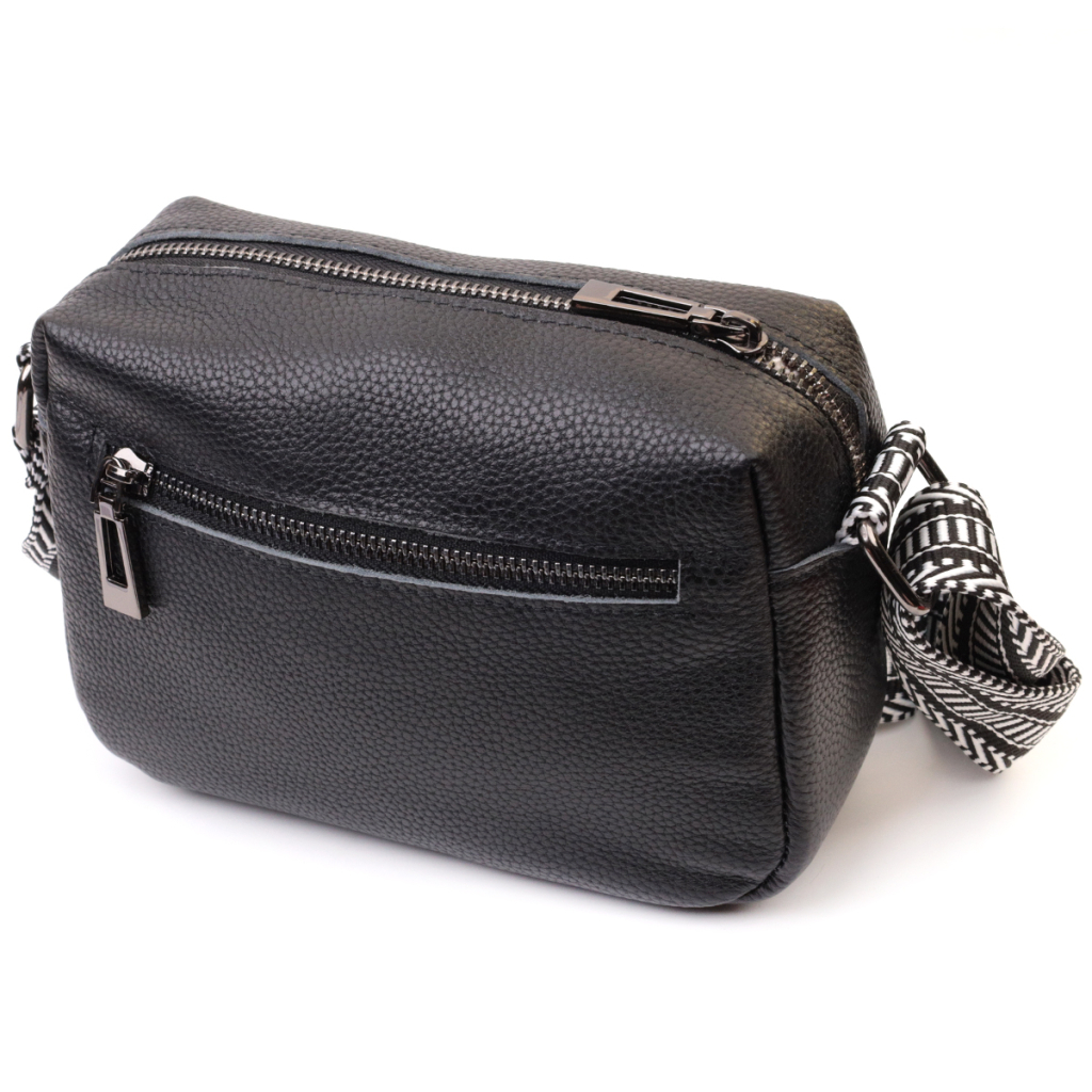 Сумка Vintage З натуральної шкіри Чорна (22606) - зображення 2