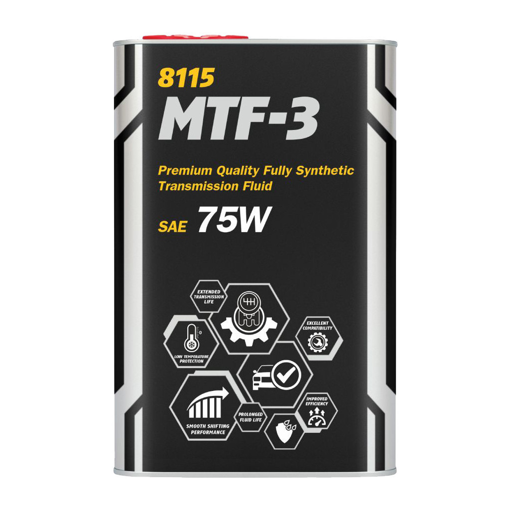 Трансмісійна олива Mannol MN MTF-3 1л Metal 75W (MN8115-1ME) - зображення 1