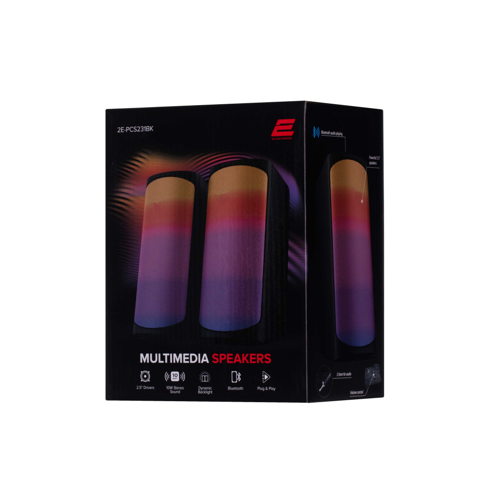 Акустична система 2E PCS231 RGB Matrix USB Black (2E-PCS231BK) - зображення 2
