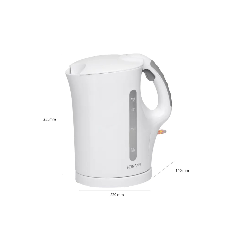 Електрочайник Bomann WK 5011 CB white (WK5011CB white) - зображення 2