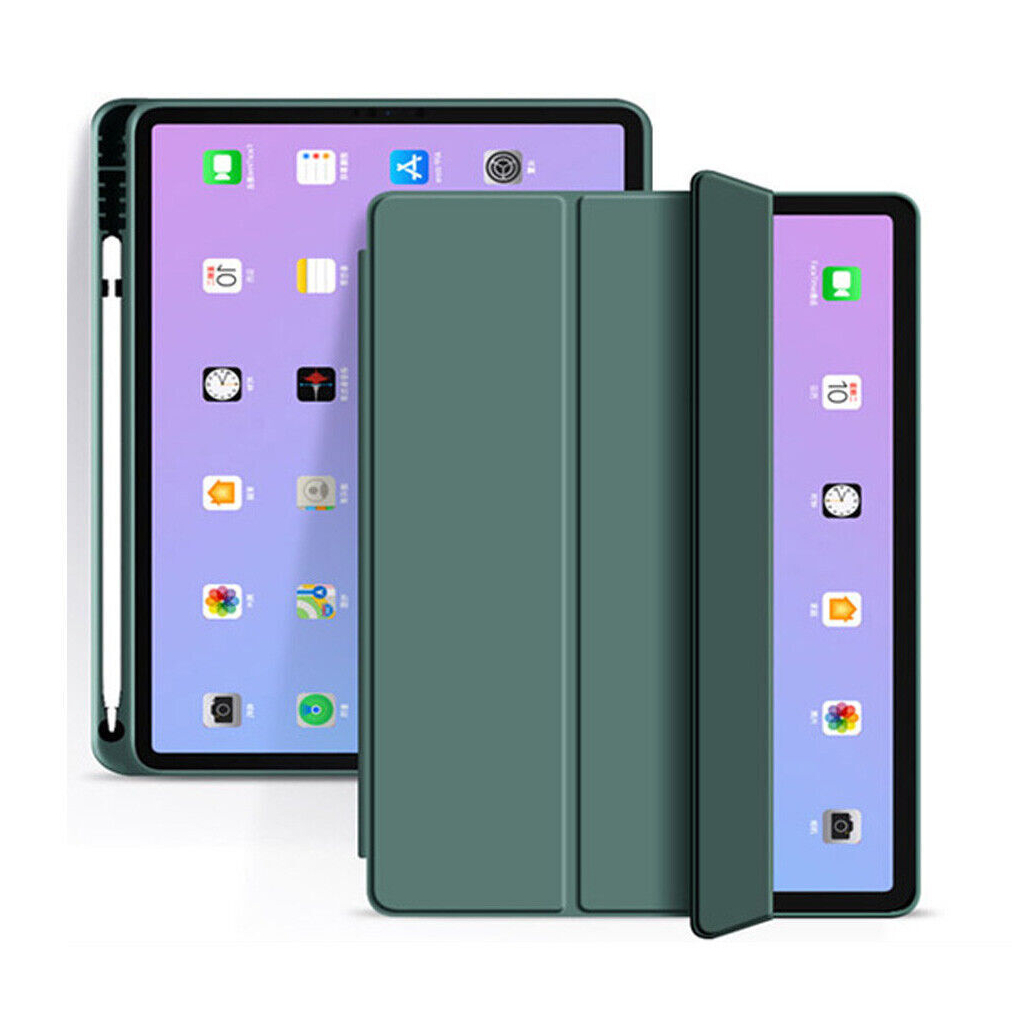 Чохол до планшета BeCover Tri Fold Soft TPU mount Apple Pencil Apple iPad 10.9" 2022/24/11" 2025 Dark Green (708460) - зображення 2