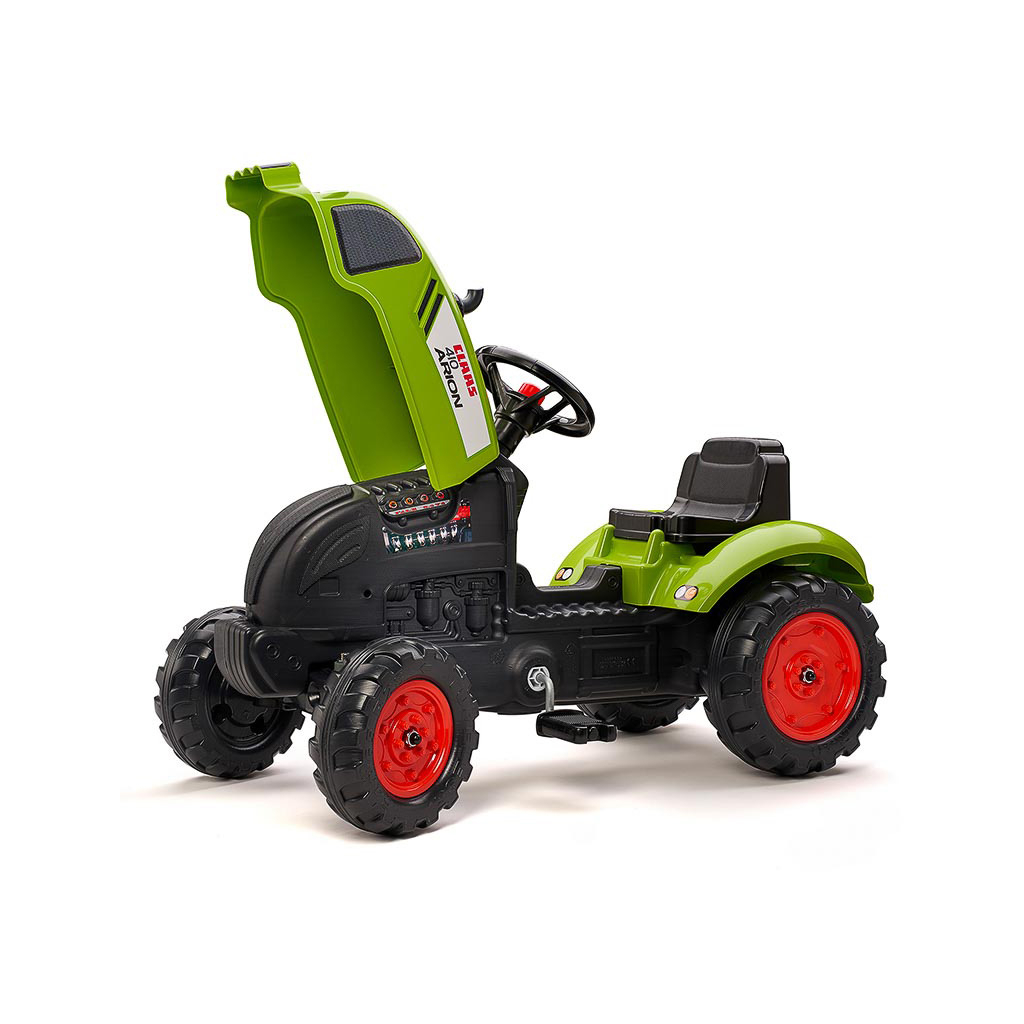 Веломобіль Falk Claas Arion трактор на педалях з причепом Зелений (2041C) - изображение 4