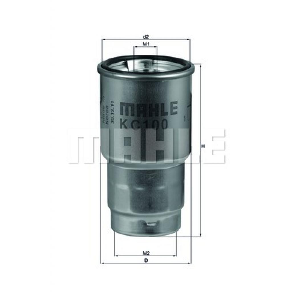 Фільтр паливний Mahle KC100D - зображення 1