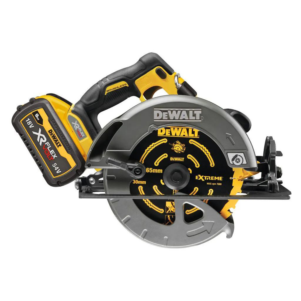 Дискова пила DeWALT 54В XR FLEXVOLT Li-lon диск 190х30 мм, 2x3Ah, 3.6 кг, кейс TSTAK (DCS578X2) - зображення 3