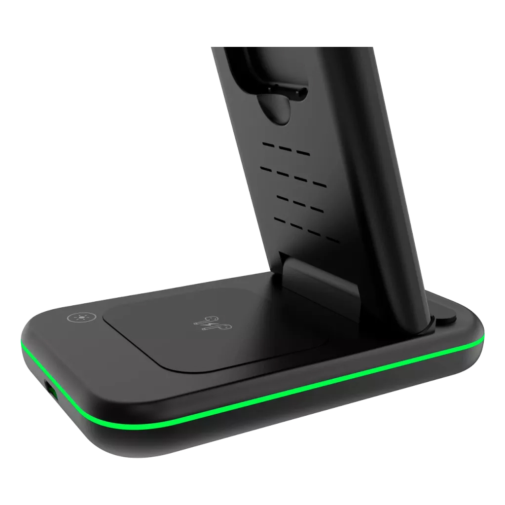 Зарядний пристрій Canyon WS- 304 Foldable 3in1 Wireless charger (CNS-WCS304B) - зображення 3