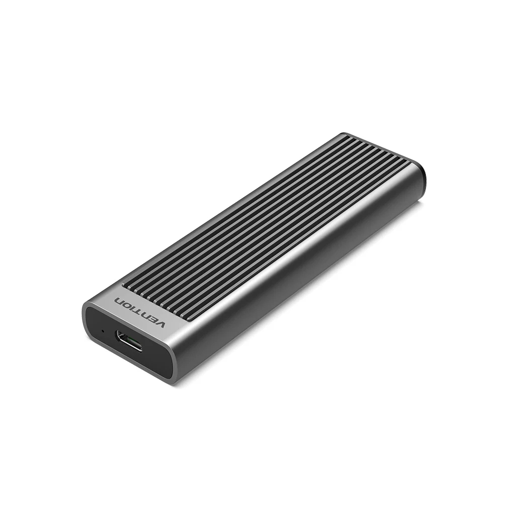 Кишеня зовнішня Vention SSD M.2 (NVME) M-key USB Type-C 3.2 10Gbps Heat Sink Aluminum (KPKH0) - зображення 1