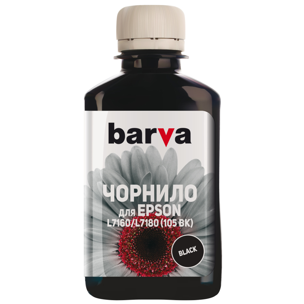 Чорнило Barva Epson 105 180 мл, black, pigm. (E105-786) - зображення 1