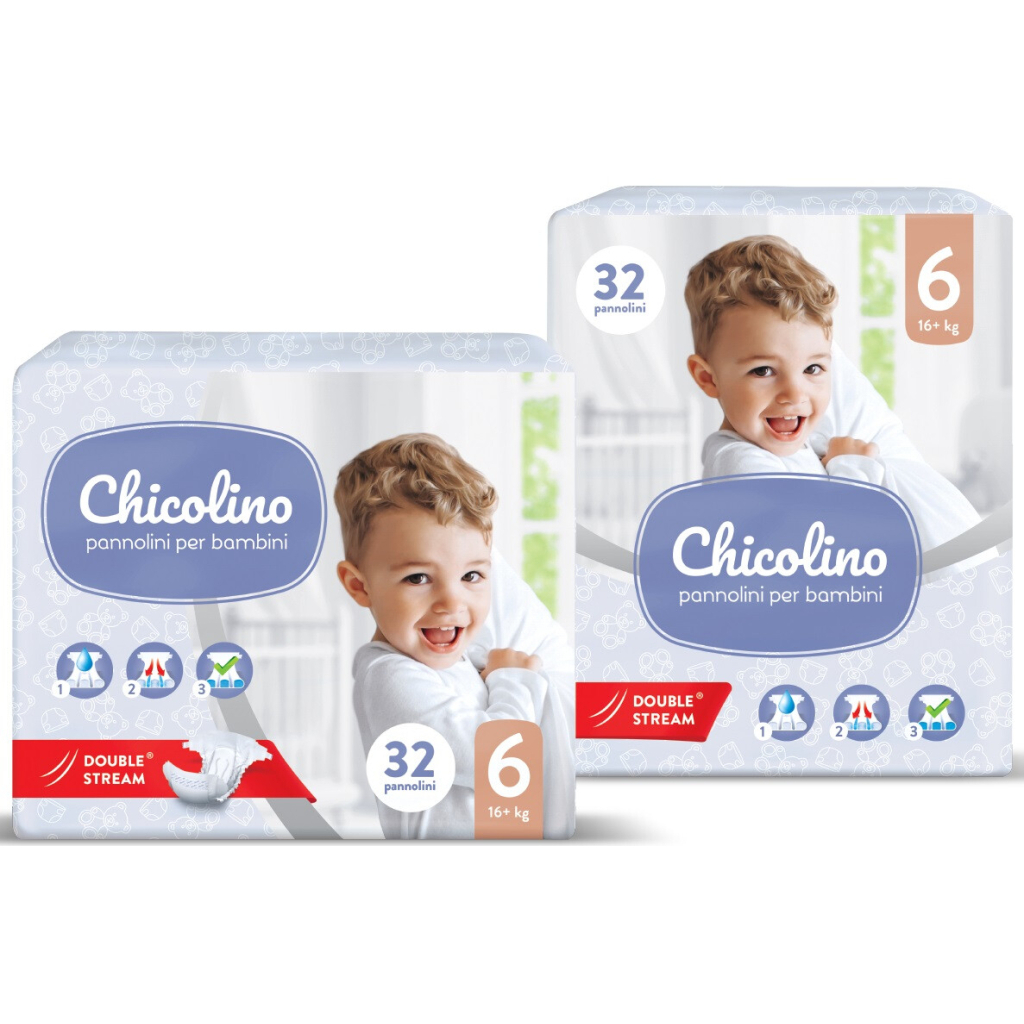 Підгузки Chicolino Middle Розмір 6 (16+ кг) 32 шт (4823098410560) - зображення 2