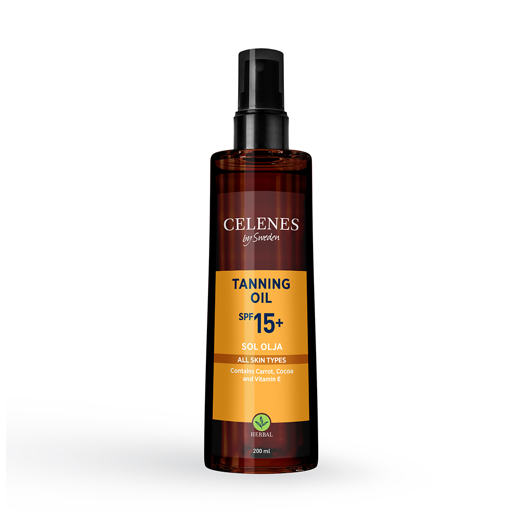 Засіб для засмаги Celenes Tanning Oil SPF15 Олія 200 мл (7350104249670) - зображення 1