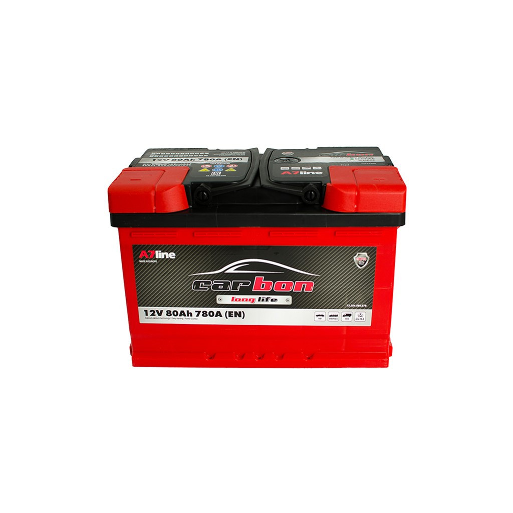 Акумулятор автомобільний CARBON 80 Ah/12V Euro (CRB80-00) - зображення 1