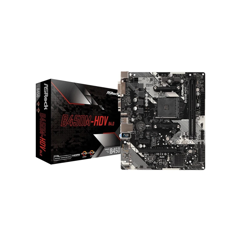 Материнська плата ASRock B450M-HDV R4.0 - зображення 2