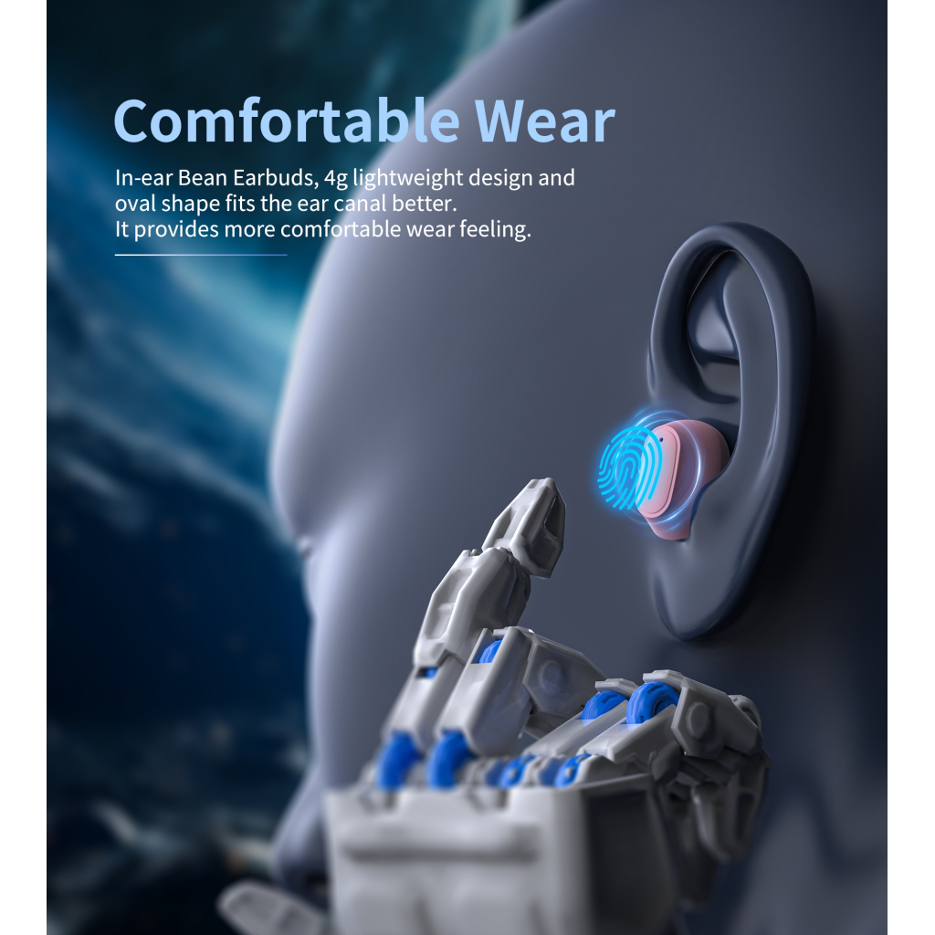 Навушники Choetech TWS Small Cube Pink (BH-T23-PK) - зображення 5