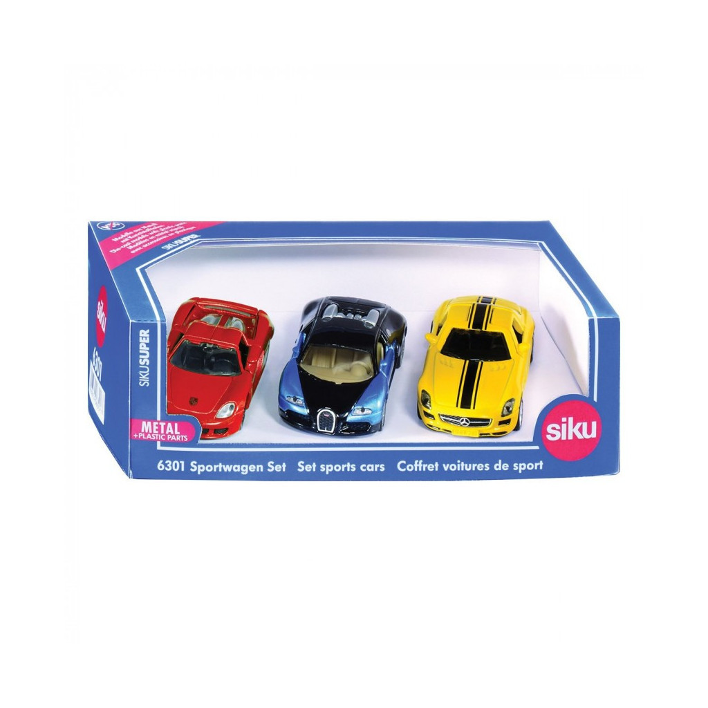 Машина Siku Набір Спортивні автомобілі 3 шт (6389521) - зображення 2