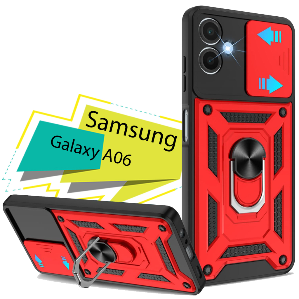 Чохол до мобільного телефона BeCover Military Samsung Galaxy A06 SM-A065 Red (713068) - зображення 1