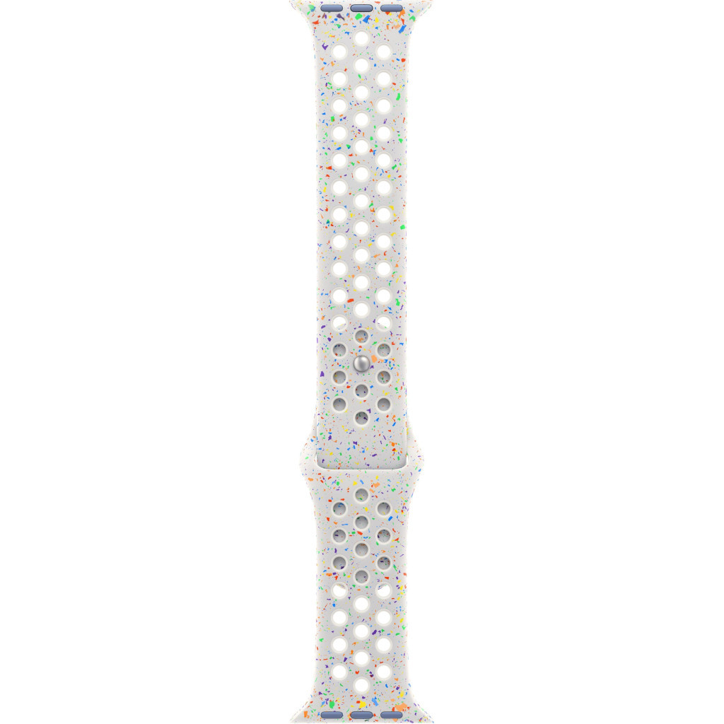 Ремінець до смарт-годинника Apple 45mm Pure Platinum Nike Sport Band - M/L (MUV13ZM/A) - зображення 1