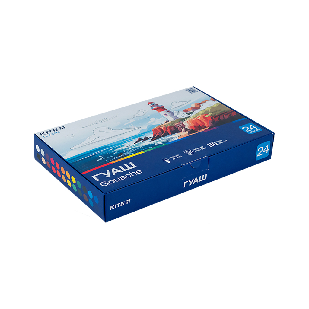 Гуашеві фарби Kite Classic 24 кольорів х 20 мл (K-097) - изображение 2