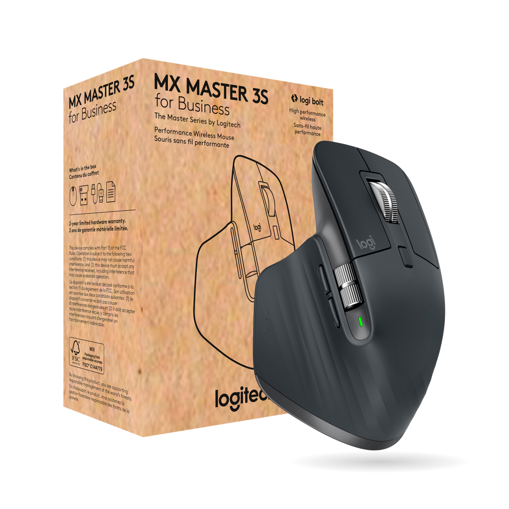 Мишка Logitech MX Master 3S for Business Performance Wireless/Bluetooth Graphite (910-006582) - зображення 1