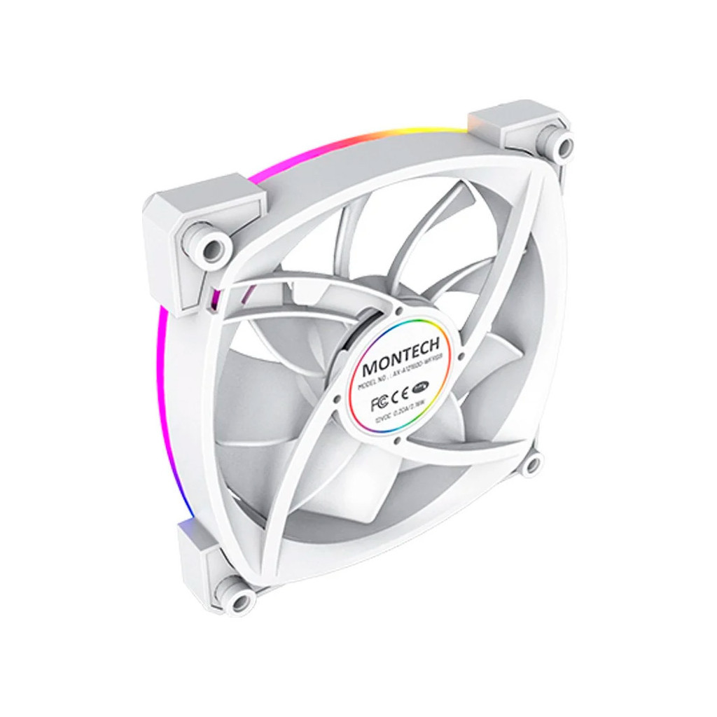 Кулер до корпусу MONTECH AX120 PWM WHITE - зображення 4