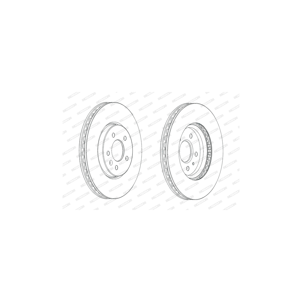 Гальмівний диск FERODO DDF2191C-1 - зображення 1