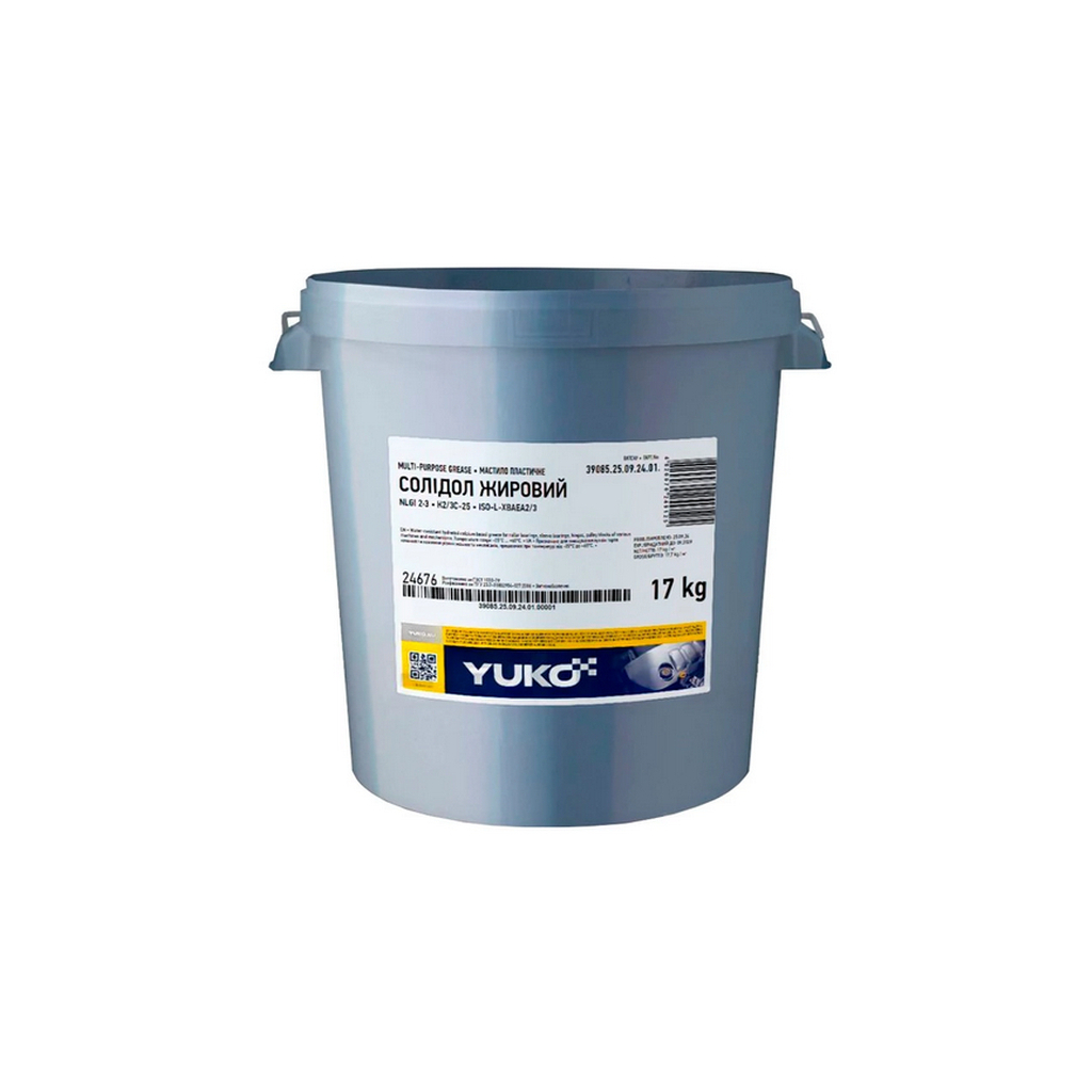 Мастило автомобільне Yuko Солідол Жировий 17кг (4820070249125) - зображення 1