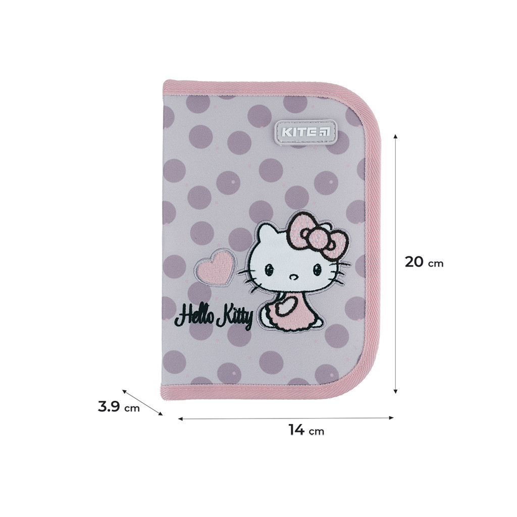 Пенал Kite Hello Kitty HK24-622, 1 відділення, 2 відвороти (HK24-622) - зображення 2