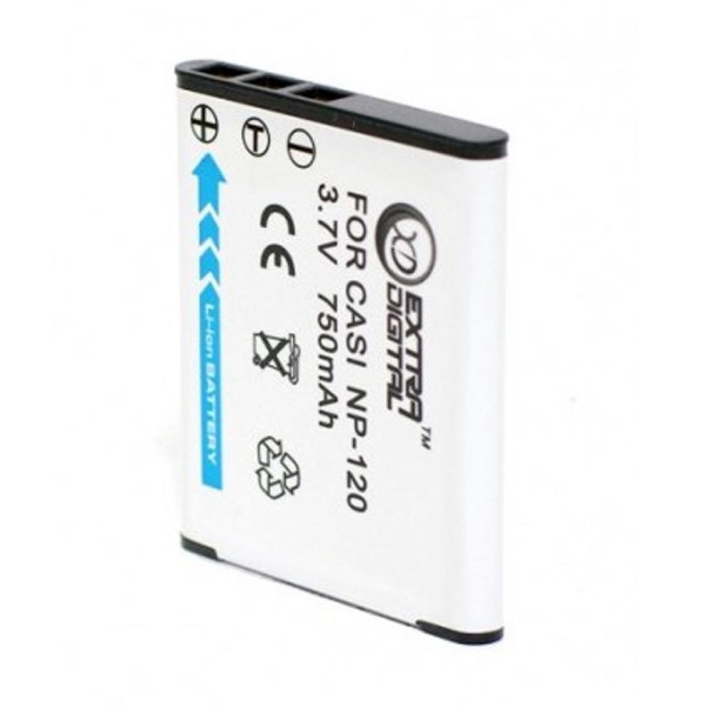 Акумулятор до фото/відео Extradigital Casio NP-120 (DV00DV1343) - зображення 2