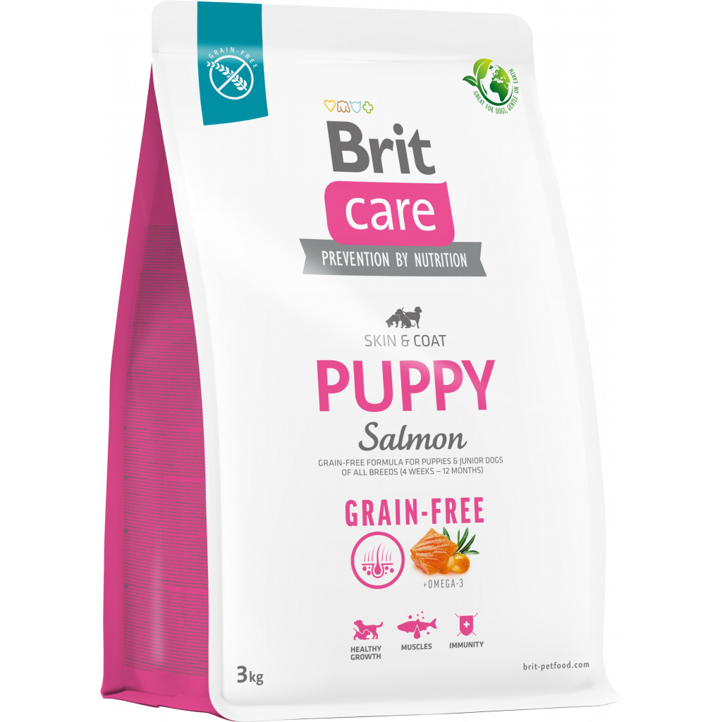 Сухий корм для собак Brit Care Dog Grain-free Puppy беззерновий з лососем 3 кг (8595602558810) - зображення 1