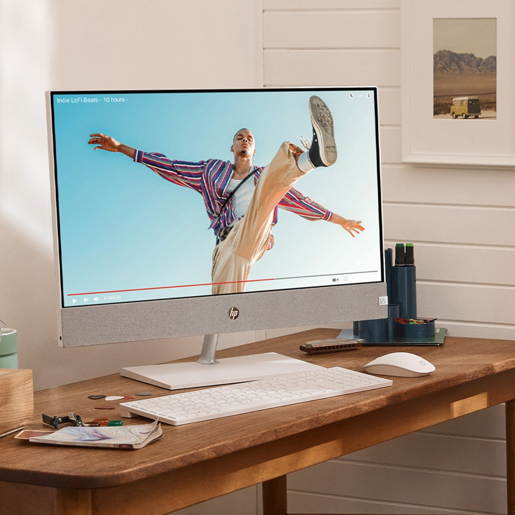 Комп'ютер HP Pavilion 27-ca0002ua AiO / Ryzen3 5300U, 8, F512, кл+м (68V05EA) - зображення 4