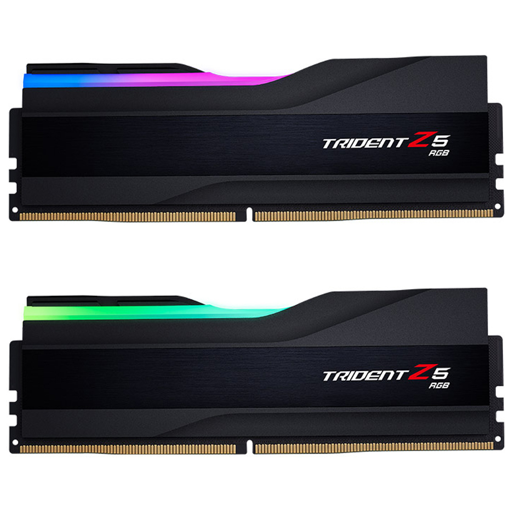 Модуль пам'яті для комп'ютера DDR5 96GB (2x48GB) 5600 MHz Trident Z5 RGB Matte Black G.Skill (F5-5600J4040D48GX2-TZ5RK) - зображення 1