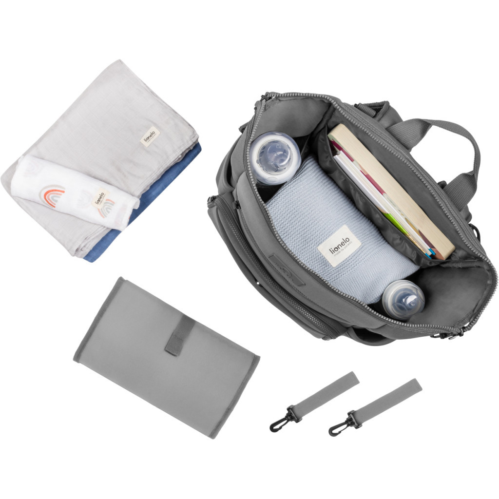 Сумка для мами Lionelo CUBE GREY (LO-CUBE GREY) - зображення 7