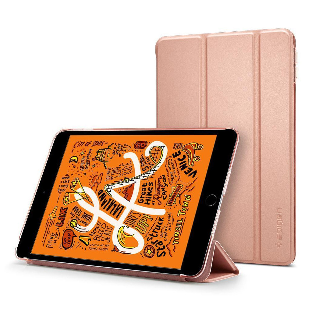 Чохол до планшета Spigen iPad Mini 2019 Smart Fold, Rose Gold (051CS26113) - зображення 9