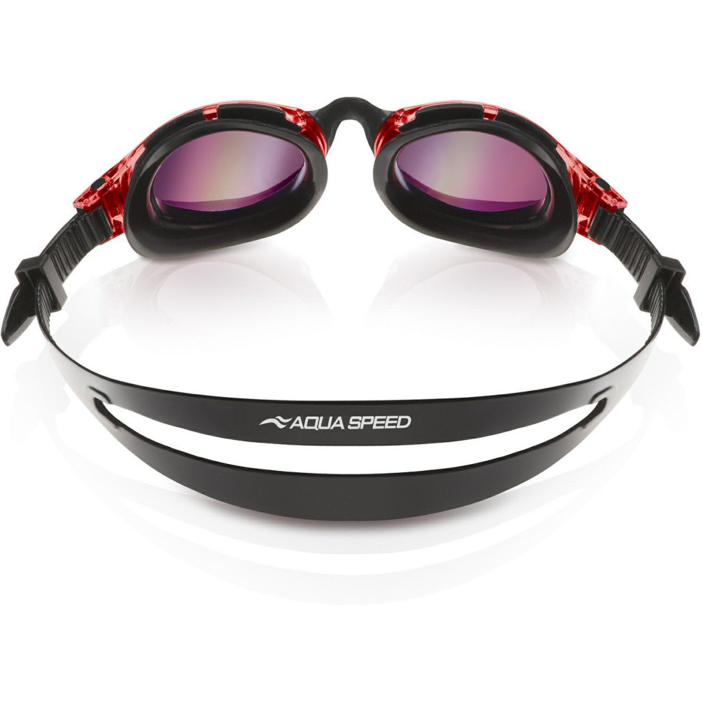 Окуляри для плавання Aqua Speed Triton 2.0 Mirror 283-31 60409 чорний, червоний OSFM (5905718604098) - зображення 2
