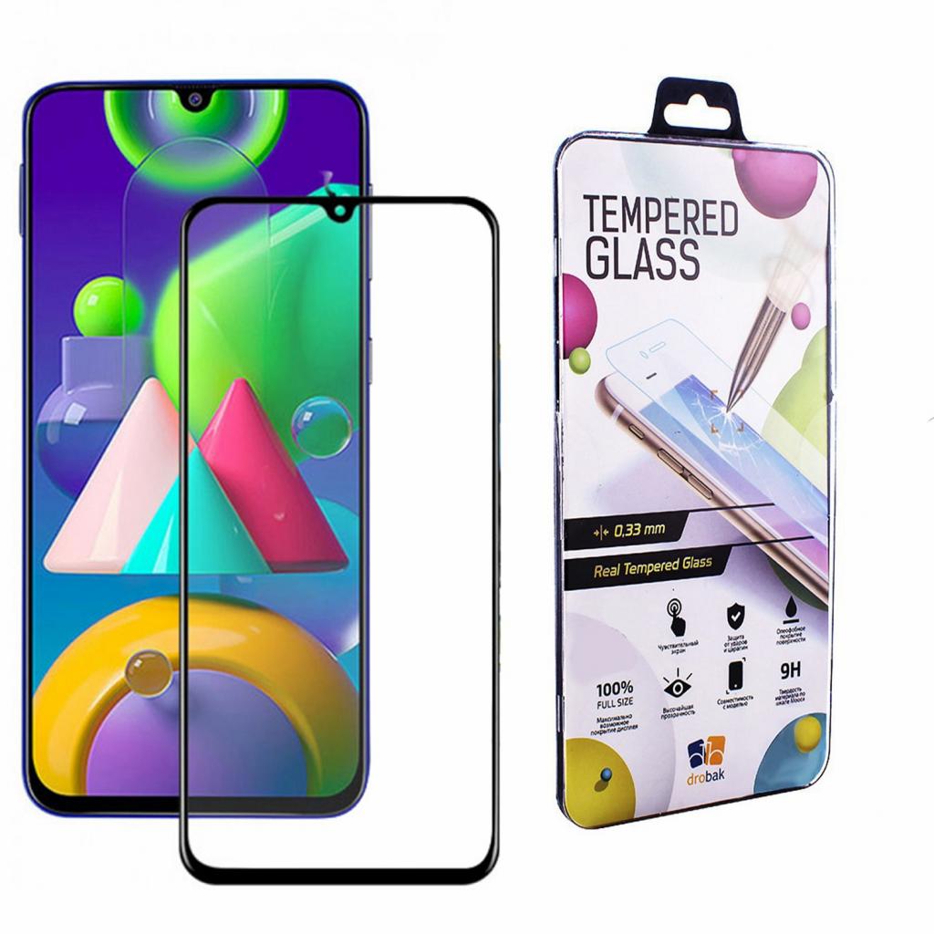 Скло захисне Drobak Samsung Galaxy М21 (Black) (121226) - зображення 1