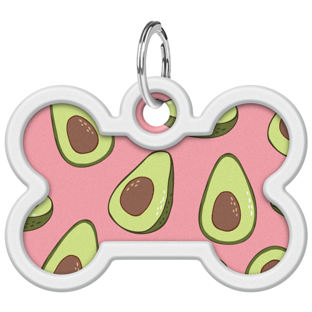 Адресник для тварин WAUDOG Smart ID з QR паспортом "Авокадо 2", кістка 40х28 мм (0640-0211) - изображение 2