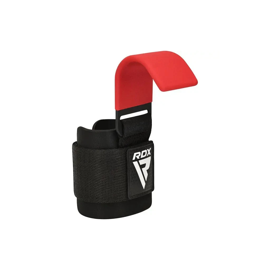 Гаки для тяги на зап'ястя RDX W5 Gym Hook Strap Red Plus (WAN-W5R+) - зображення 3