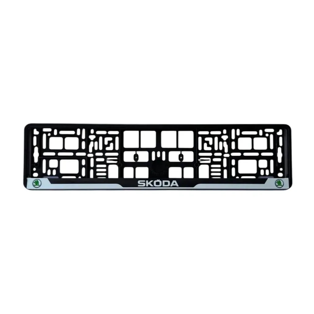 Рамка номерного знака Poputchik Skoda (24-115-IS) - изображение 1