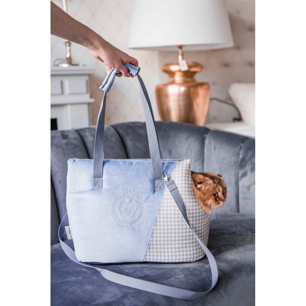 Переноска для тварин Chloe's Home Porto 43x27x17 см синя (CLH1257) - зображення 2