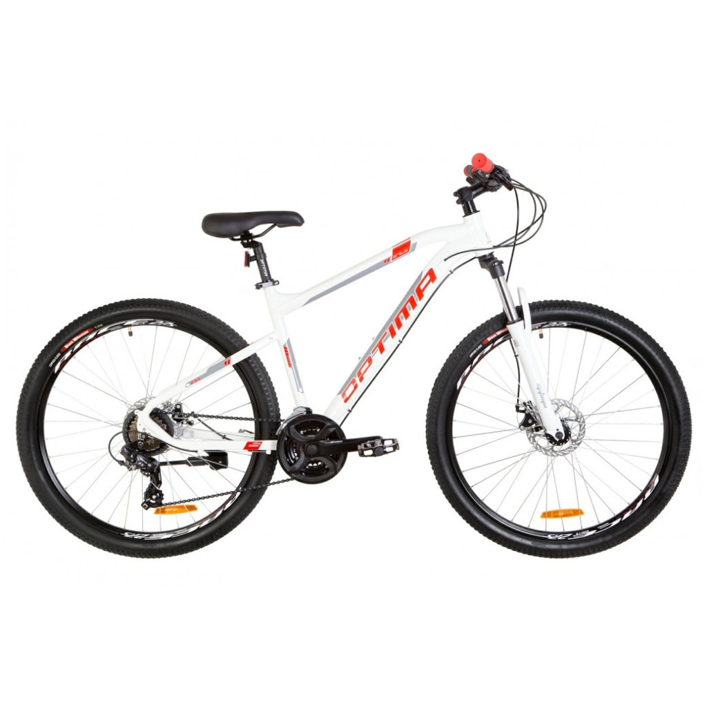 Велосипед Optimabikes 27.5" F-1 AM HDD рама-18" 2019 біло-червоний (OPS-OP-27.5-033) - зображення 1