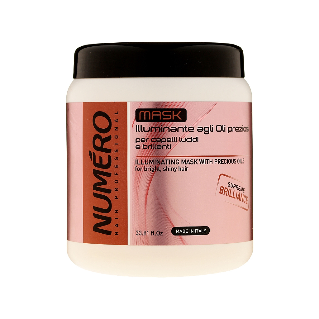Маска для волосся Brelil Numero для надання блиску з цінними оліями 1 л (8011935071784) - зображення 1
