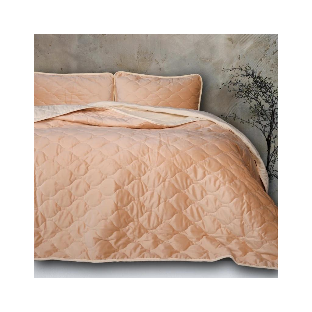 Покривало MirSon №5050 Velor charm Beige 150х210 см (2200008376772) - зображення 6