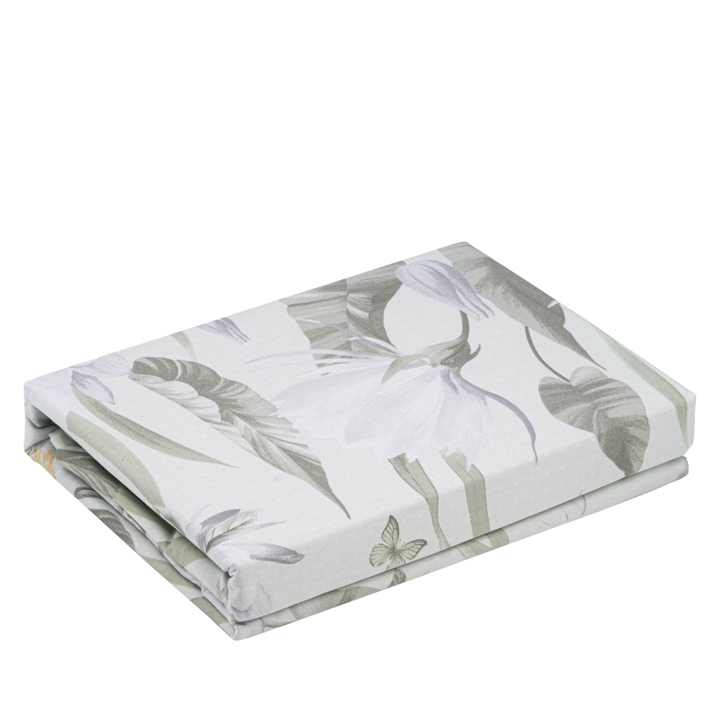 Постільна білизна Ardesto Gloria сатин квіти, зелений євро 200х220 (ART2022GF) - изображение 3