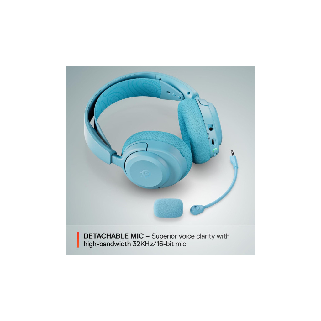 Навушники SteelSeries Arctis Nova 3P Wireless MultiPlatform Aqua (61688) - зображення 10