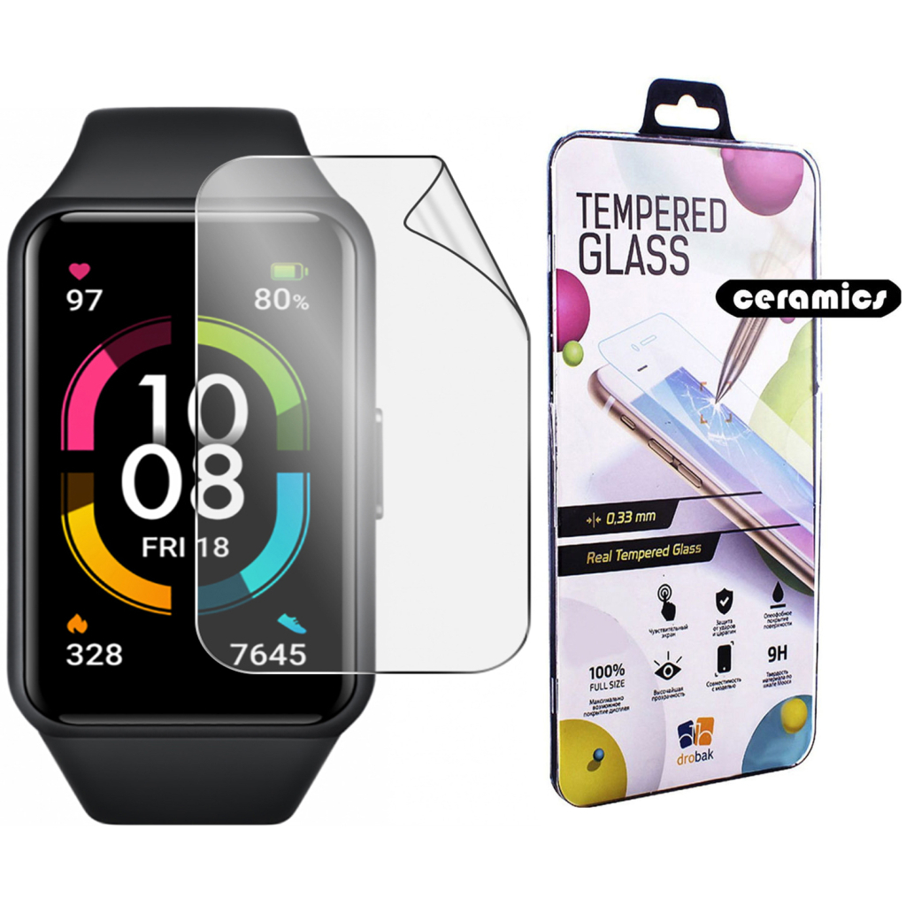 Скло захисне Drobak glass-film Ceramics Honor Band 6 (313149) - зображення 1