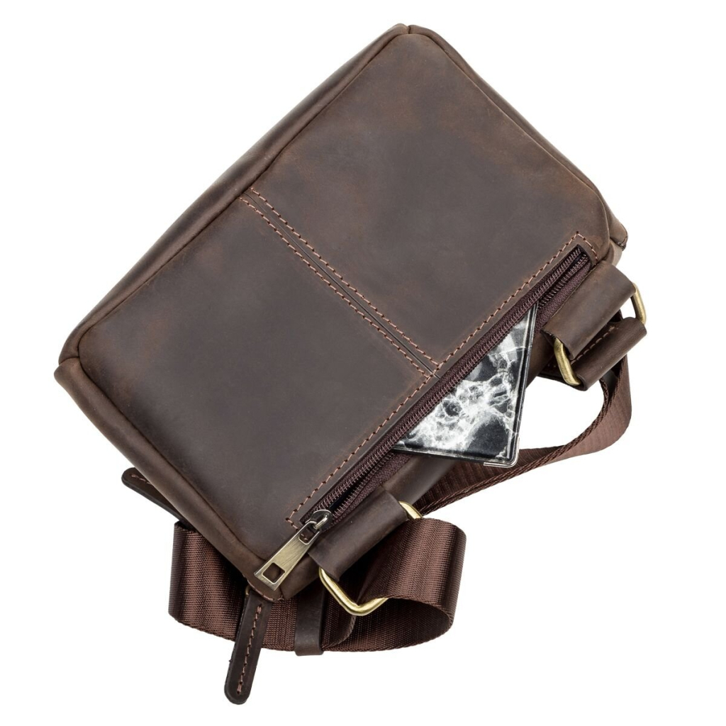 Сумка Shvigel Шкіряна Коричнева (11094) - зображення 7